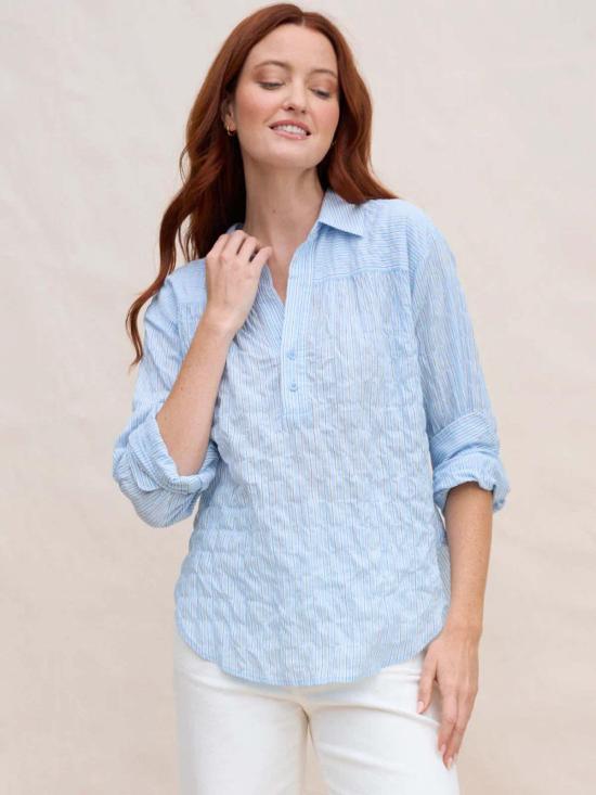  마가렛 오리어리 긴팔 티셔츠 마거릿 올리어리 마리나 팝오버 셔츠