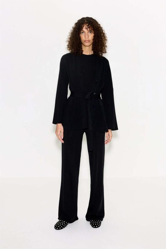  사이먼밀러 가디건 Simon Miller Max 벨티드 니트 카디건 블랙