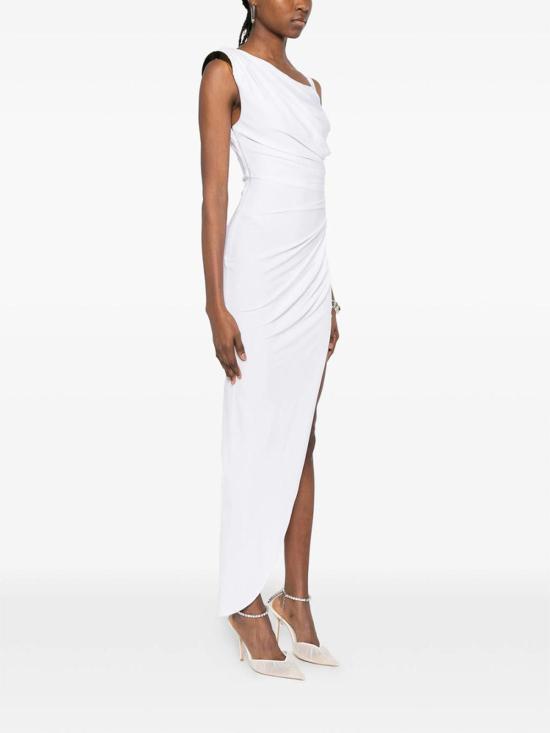 26SS 엘리자베타프랜치 미디 스커트 AB90661E2360 White - ELISABETTA FRANCHI