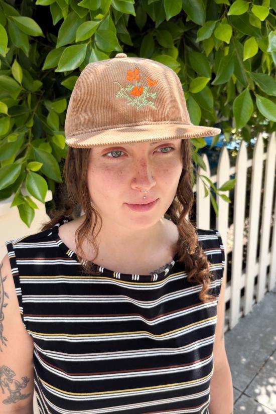  그래블 앤 골드 모자 포피 플랫빌 코듀로이 캡 - GRAVEL & GOLD