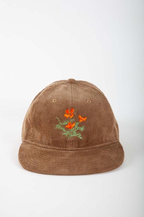  그래블 앤 골드 모자 포피 플랫빌 코듀로이 캡
