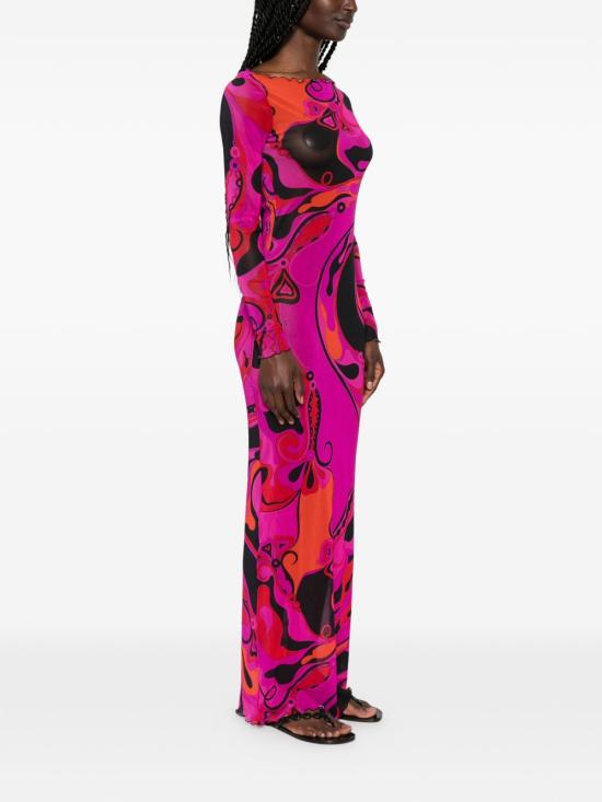 26SS 푸찌 롱 원피스 6HJI35 6H739026 Fucsia - PUCCI