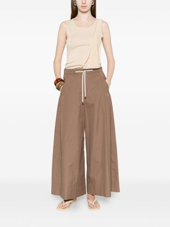 26SS 에스막스마라 스트레이트 팬츠 19131033600 003 Marrone chiaro - 'S MAX MARA