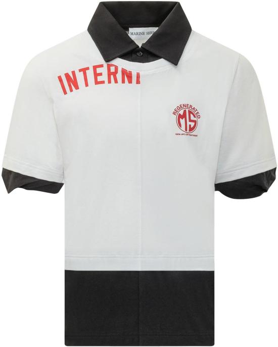 26SS 마린세르 폴로 티셔츠 UTO101AUJER0003WH10 WHITE
