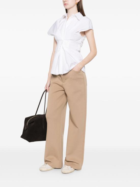 26SS 에스막스마라 스트레이트 팬츠 19781033600 003 Marrone chiaro - 'S MAX MARA