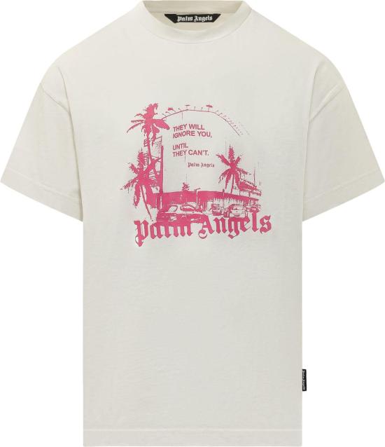 26SS 팜앤젤스 반팔 티셔츠 PMAA109S26JER0060332 WHITE