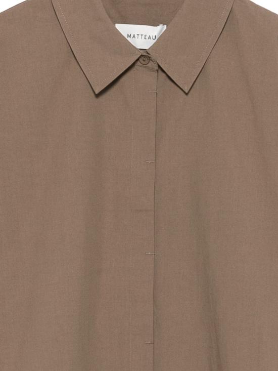 26SS 마토 셔츠 RSLSH BIR Marrone - MATTEAU