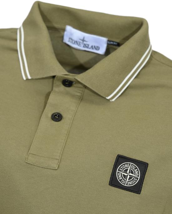 26SS 스톤 아일랜드 폴로 티셔츠 2200010S0018V005G DONKERGREEN - STONE ISLAND