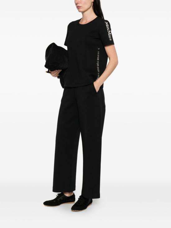 26SS 에스막스마라 스트레이트 팬츠 19781013600 008 Nero - 'S MAX MARA