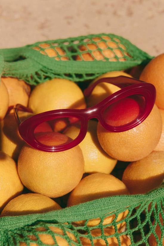  사이먼밀러 안경 사이먼 밀러 Sm X Delarge 미라지 선글라스 밀키 레드 - SIMONMILLER