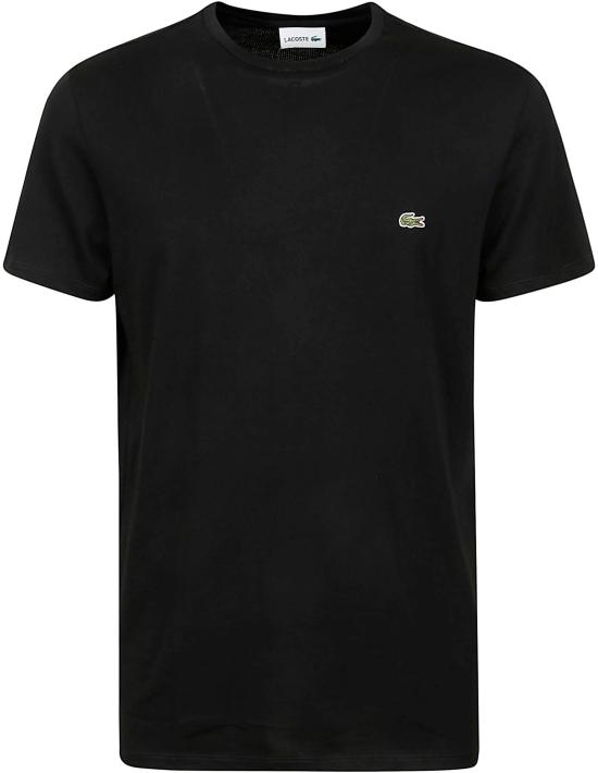 26SS 라코스테 피마 코튼 저지 크루넥 티셔츠 TH6709 BLACK