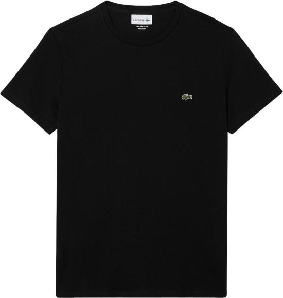 26SS 라코스테 피마 코튼 저지 크루넥 티셔츠 TH6709 BLACK