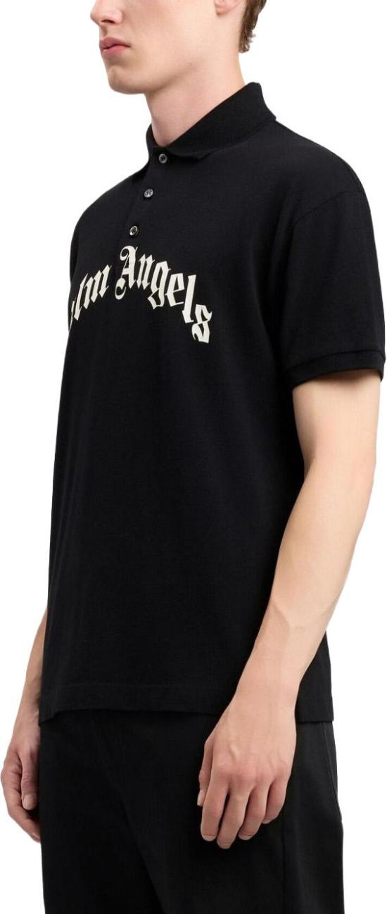 26SS 팜앤젤스 폴로 티셔츠 PMGB012S26FAB0021003 BLACK - PALM ANGELS