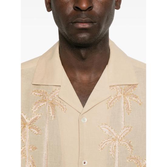 26SS 바지스트 긴팔 셔츠 SR11096 PALM GROOV BEIGE NEUTRALS - BAZISZT