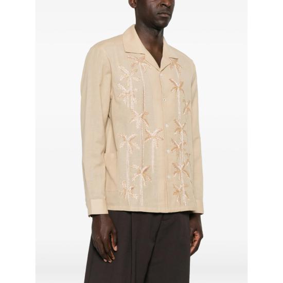 26SS 바지스트 긴팔 셔츠 SR11096 PALM GROOV BEIGE NEUTRALS - BAZISZT