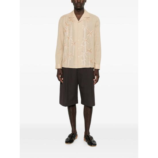 26SS 바지스트 긴팔 셔츠 SR11096 PALM GROOV BEIGE NEUTRALS - BAZISZT