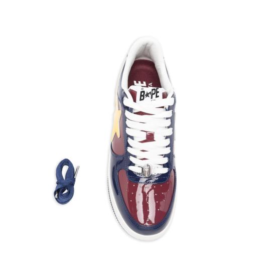 26SS 베이프 스니커즈 001FWM301305M BURGU RED BLUE - BAPE