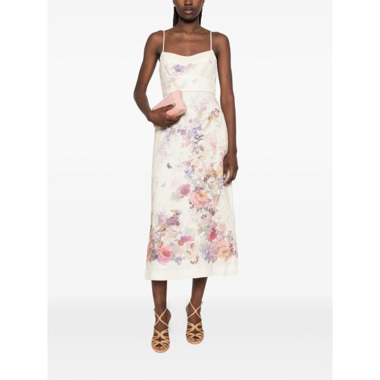 26SS 짐머만 미디 원피스 7509DS262 CREMU NEUTRALS - ZIMMERMANN