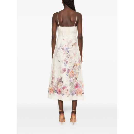 26SS 짐머만 미디 원피스 7509DS262 CREMU NEUTRALS - ZIMMERMANN