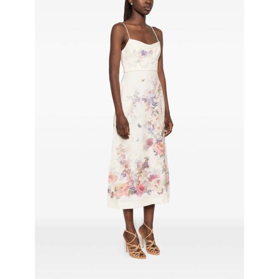 26SS 짐머만 미디 원피스 7509DS262 CREMU NEUTRALS - ZIMMERMANN