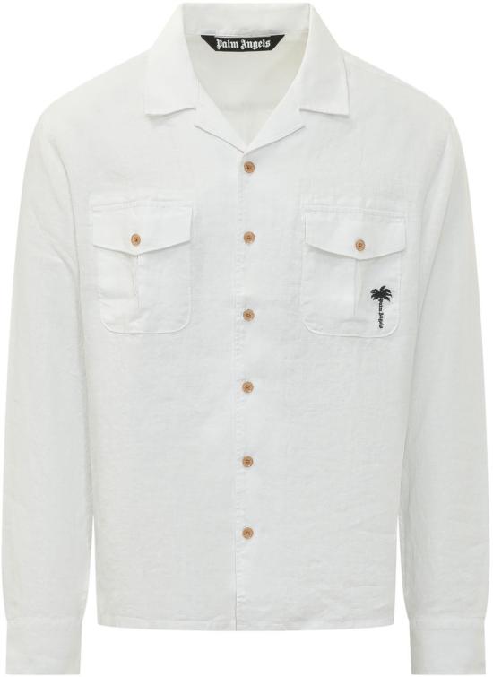 26SS 팜앤젤스 긴팔 셔츠 PMGE04PS26FAB0010110 WHITE