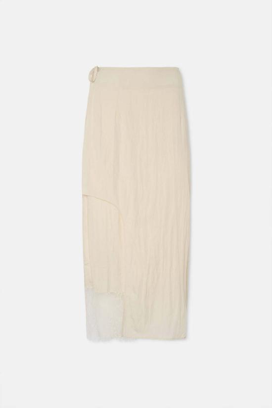  라 피신 롱 스커트 랩  크림