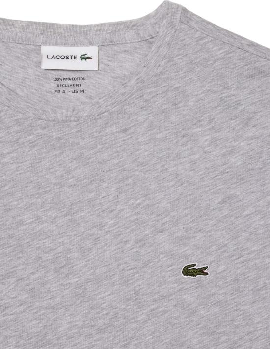 26SS 라코스테 피마 코튼 저지 크루넥 티셔츠 TH6709CCA LICHTGREY - LACOSTE
