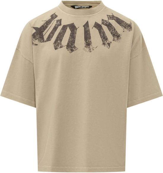 26SS 팜앤젤스 반팔 티셔츠 PMAA10DS26JER0026160 BEIGE