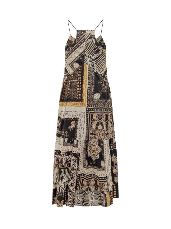 25SS 이자벨마랑 롱 원피스 25PRO0380FBC1J16E BKOC BLACK OCHRE - ISABEL MARANT