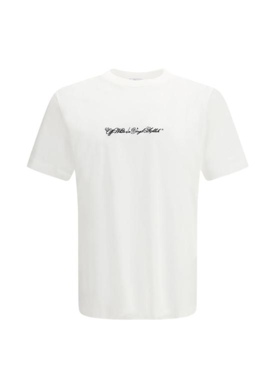 26SS 오프화이트 반팔 티셔츠 44MAA027S26J002 100 White