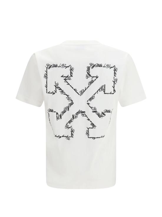 26SS 오프화이트 반팔 티셔츠 44MAA027S26J002 100 White - OFF WHITE