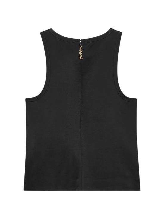 26SS 생로랑 민소매 티셔츠 863984 Y1K441000 Nero - SAINT LAURENT