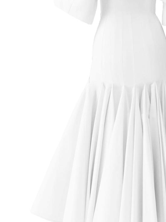 26SS 자크뮈스 고데트 셔츠 드레스 DRW00745AW00648 100 White - JACQUEMUS