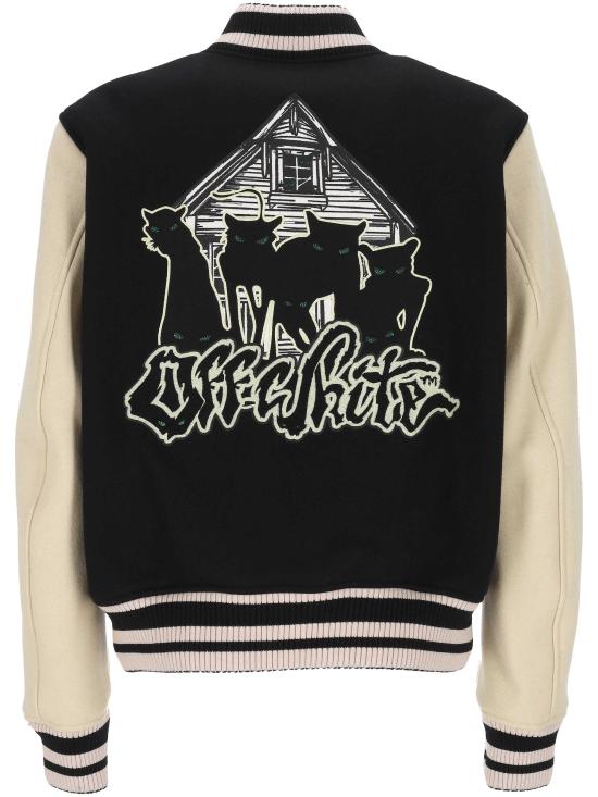 26SS 오프화이트 수트 자켓 OMEH053S26FAB00 001 Black - OFF WHITE