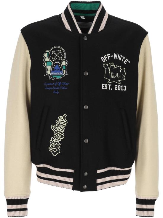 26SS 오프화이트 수트 자켓 OMEH053S26FAB00 001 Black