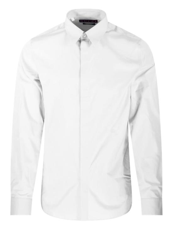 26SS 구찌 자수 코튼 포플린 셔츠 810659 Z7AME9000