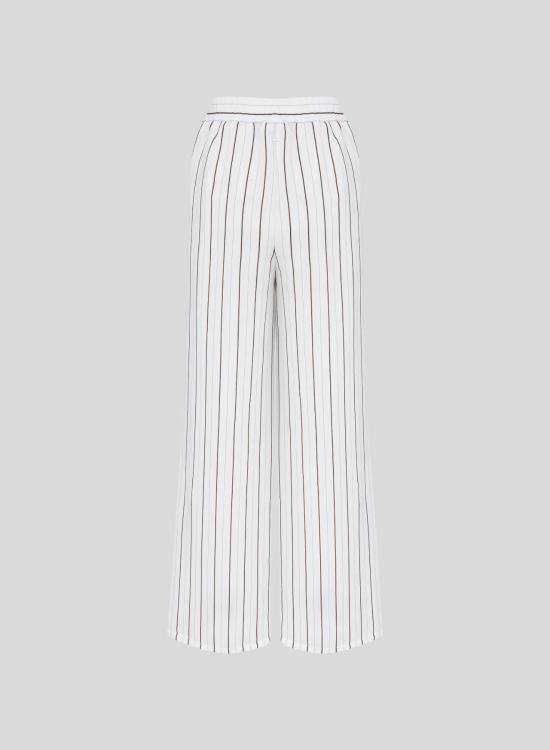 26SS 로레나안토니아찌 팔라초 팬츠 P2655PA31A5179 1080 WHITE BLACK MED BEIGE - LORENA ANTONIAZZI