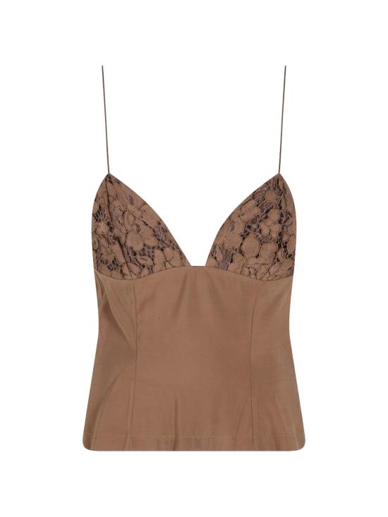 26SS 페데리카 토시 민소매 티셔츠 41358407 Brown