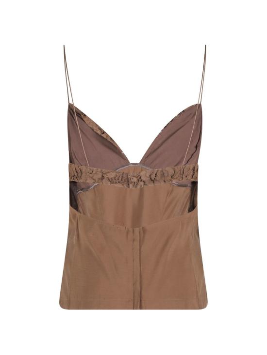 26SS 페데리카 토시 민소매 티셔츠 41358407 Brown - FEDERICA TOSI