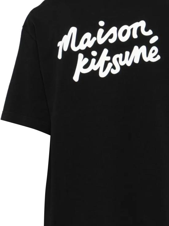 26SS 메종키츠네 핸드라이팅 오버사이즈 티셔츠 PM00110KJ0119 O197 Black - MAISON KITSUNE