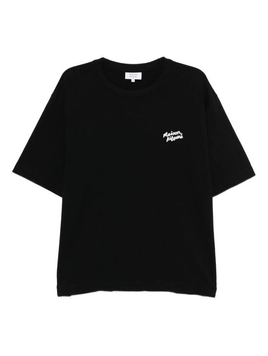 26SS 메종키츠네 핸드라이팅 오버사이즈 티셔츠 PM00110KJ0119 O197 Black
