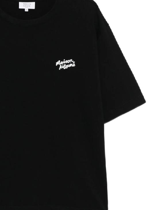 26SS 메종키츠네 핸드라이팅 오버사이즈 티셔츠 PM00110KJ0119 O197 Black - MAISON KITSUNE