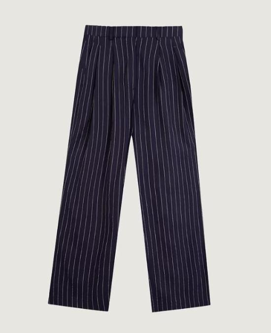 26SS 메종 라비쉬 스트레이트 팬츠 ZWPOLONCEAUNB STRIPES BLUE WHITE
