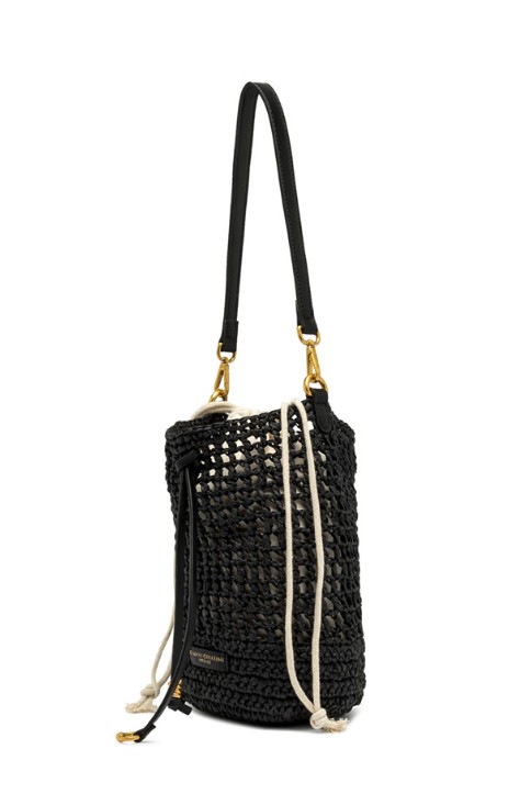 26SS 끼아리니 숄더백 BS11951 STR CRCH001 Black - CHIARINI