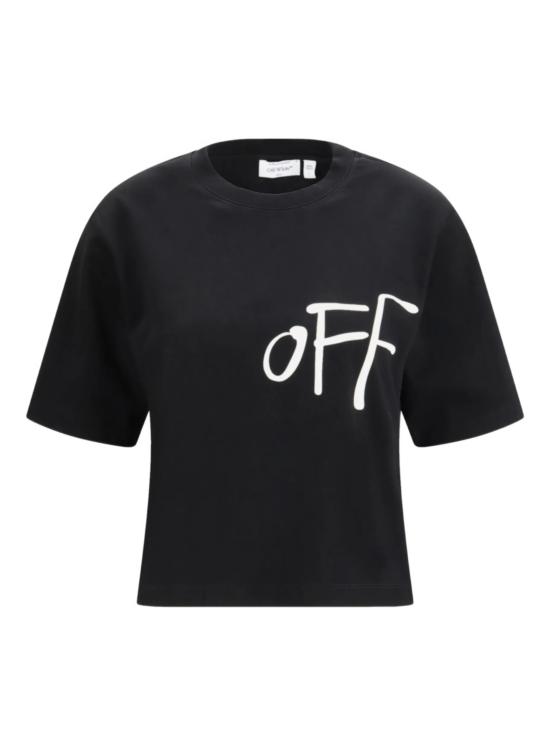 26SS 오프화이트 반팔 티셔츠 2AA124S26JER005 W003 Black