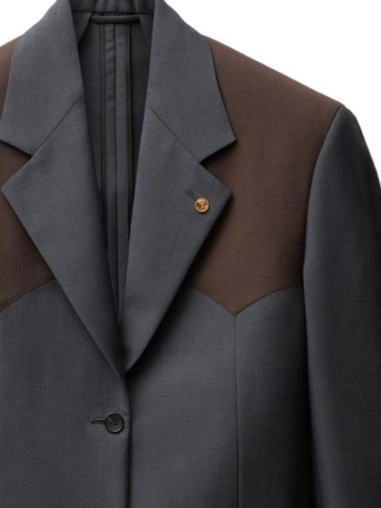26SS 베르사체 수트 자켓 1024375 1A176692EW30 CHARCOAL CHOCOLATE - VERSACE