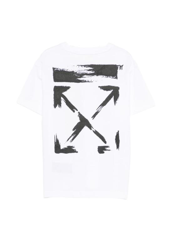 26SS [키즈] 오프화이트 티셔츠 44BAA002S26J006 100 White - OFF WHITE