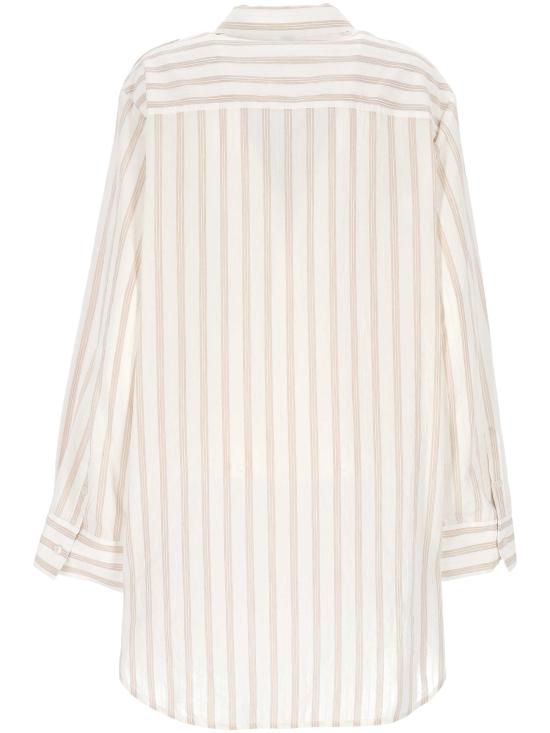 26SS 오프화이트 미디 원피스 2DG00FS26FAB001 W142 WHITE ASPARAGUS TABACCO - OFF WHITE