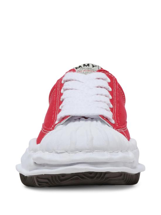 26SS 메종 미하라 야스히로 블레이키 OG 솔 캔버스 로우탑 스니커즈 A08FW735 RED - MAISON MIHARA YASUHIRO