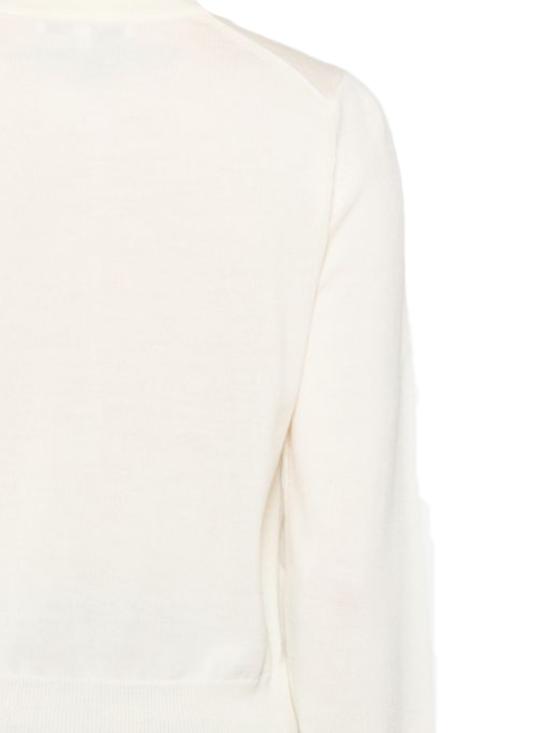 26SS 메종키츠네 베이비 폭스 메리노 레귤러 가디건 PW00502KT1181 0383 PURE ECRU - MAISON KITSUNE